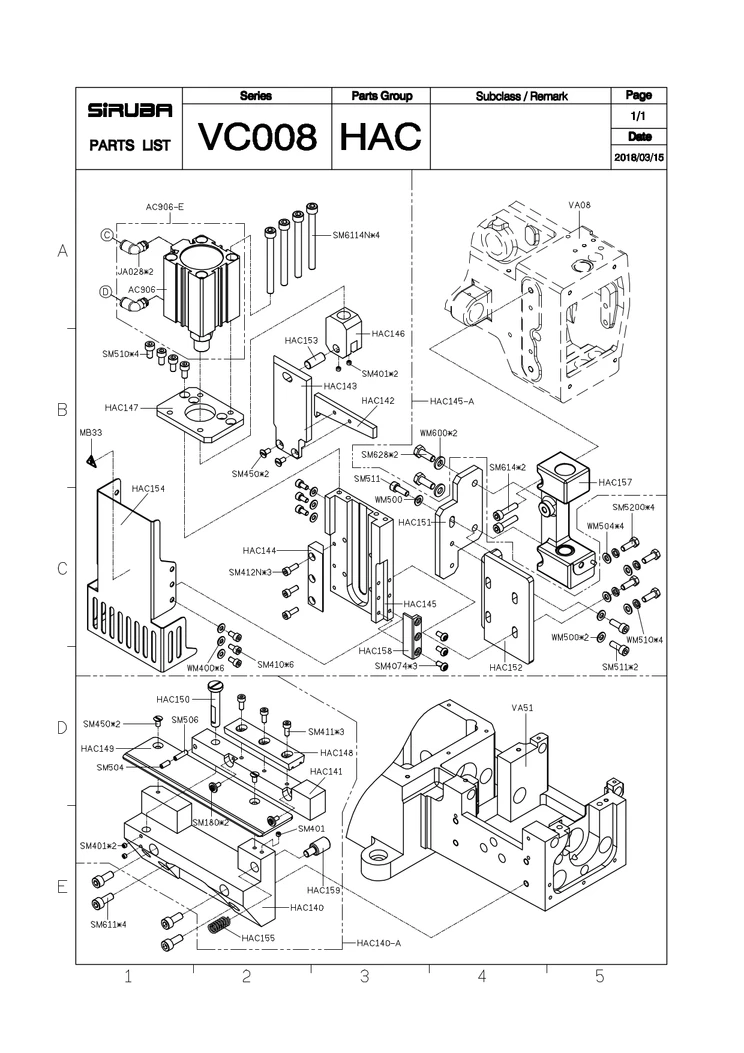 VC008_ATTACHMENT | Danh sách linh kiện | Doanh Dao